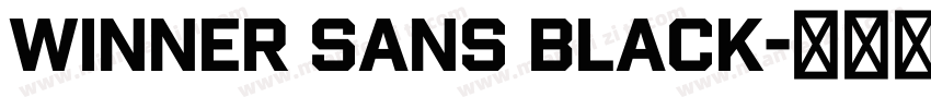Winner Sans Black字体转换